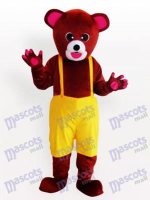 Brown Bear in Biboveralls Funny Mascot Costum