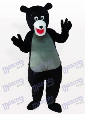 Obese Black Bear Animal Mascot Costume