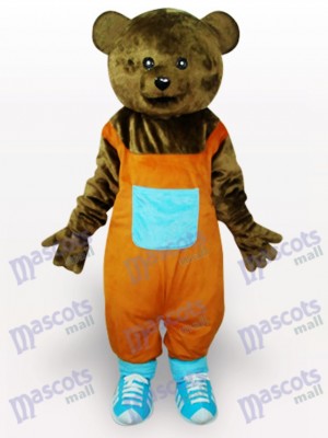 Brown Teddy Adult Mascot Costume