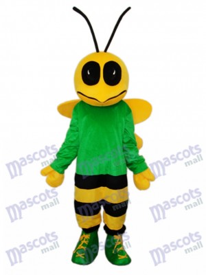 Green Bee Mascot Adult Costume