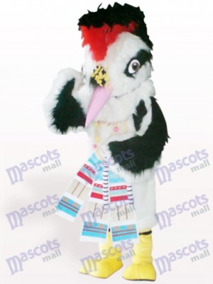 White Hair Bird Animal Adult Mascot Costume