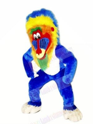 Funny Blue Baboon Mascot Costumes Animal