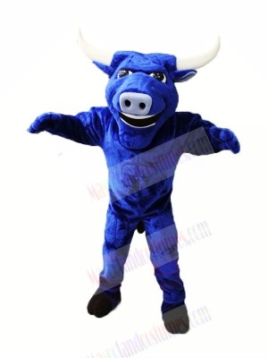 Strong Blue Bull Mascot Costumes Animal	