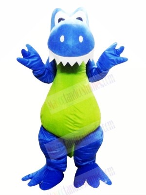 Smiling Blue Dragon Mascot Costumes Animal