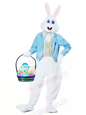 Blue Easter Bunny Adult Mascot Costumes Animal