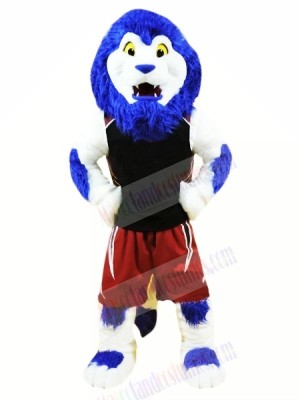 Blue Sport Lion Mascot Costumes Animal