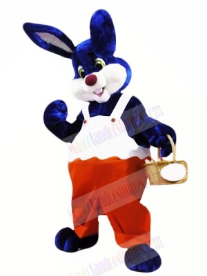 Blue and White Rabbit Mascot Costumes Animal