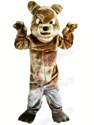 Brown Bulldog with Big Eyes Mascot Costumes Animal