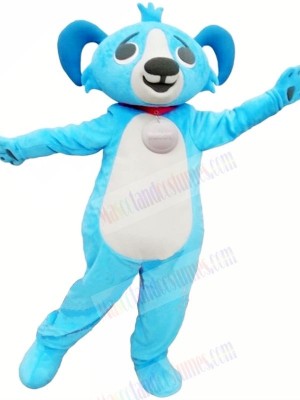 Cute Blue Buddy Dog Mascot Costumes Animal