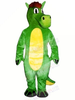 Green Dopey Dragon Mascot Costumes Animal