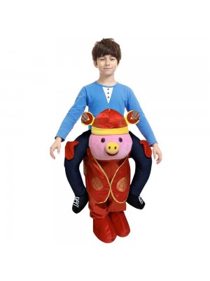 Mammon Pig Carry me Ride on Halloween Christmas Costume for Kid