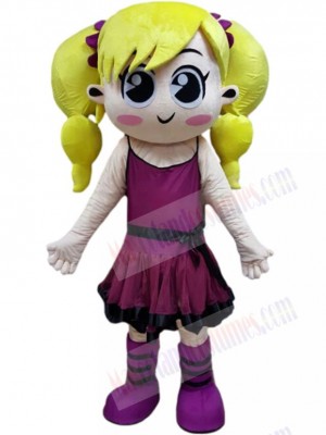 Girl mascot costume