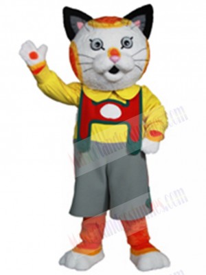 Huckle Cat mascot costume