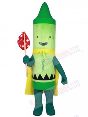 Pea Green Crayon Esteban mascot costume