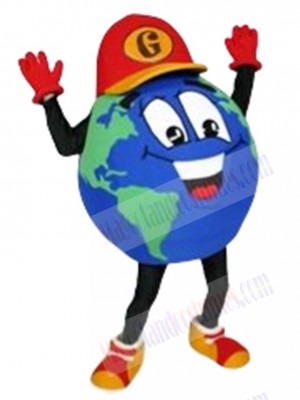 The Global Guy Earth mascot costume