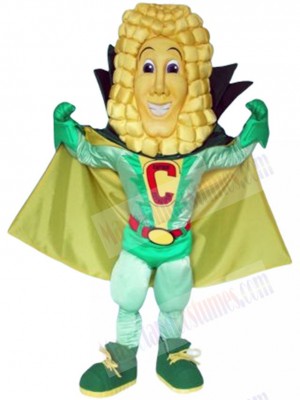 Corn Superhero mascot costume
