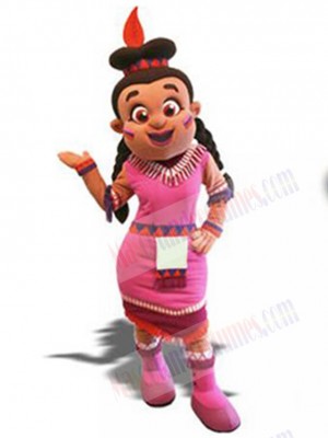 Indian Girl mascot costume