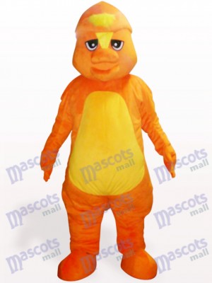 Yellow Dinosaur Adult Mascot Costume