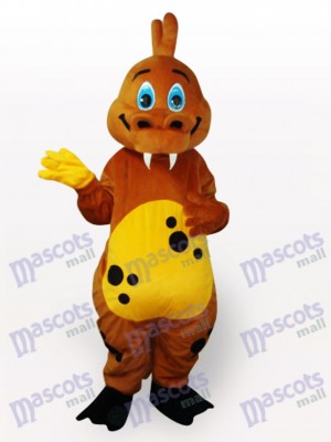 Gold Dinosaur Animal Adult Mascot Costume