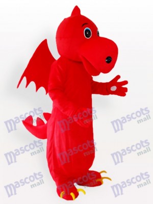 Red Stegosaurus Adult Mascot Costume