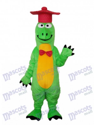 Gentleman Dinosaur Mascot Adult Costume