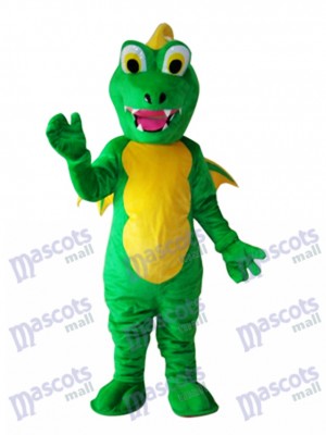 Big Mouth Thorn Green Dinosaur Mascot Adult Costume