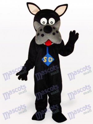 Black Dog Adult Mascot Costume