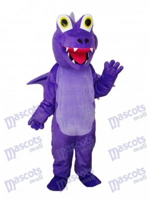 Purple Thorn Dragon Mascot Adult Costume