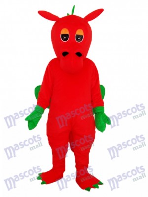 Red Dragon Mascot Adult Costume