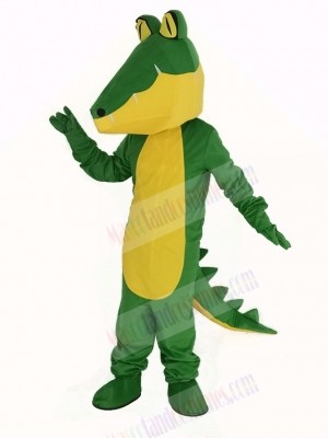 Crocodile with Yellow Belly Mascot Costume