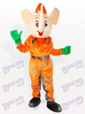 Yellow Elephant Adult Mascot Costume