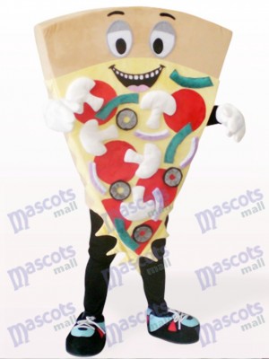 Brown Cheese Pizza Food Mascot Costume