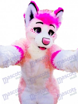 Husky Dog Adult Mascot Costume