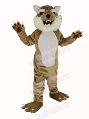 Brown and White Bobcats Mascot Costume Animal