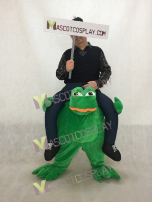 Piggy Back Sad Frog Carry Me Frog Mascot Costume Halloween Fancy Dress