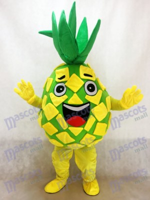 Yellow Pineapple Pete Fruit Mascot Costume 