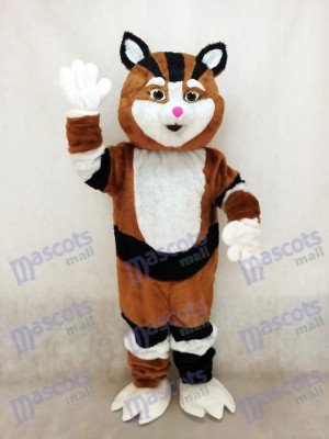 Black and Brown Cat Mascot Costume