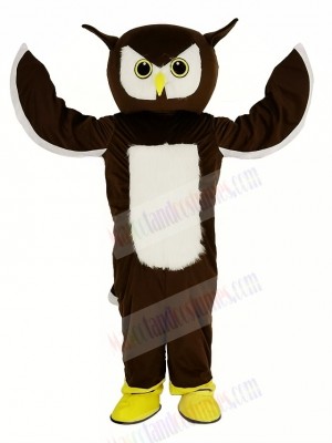 Brown Owl Mascot Costume Animal