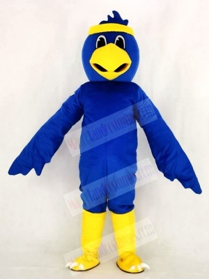 Cute Blue Falcon Mascot Costume College