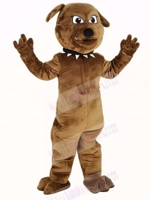 Brown Bulldog Mascot Costume Animal