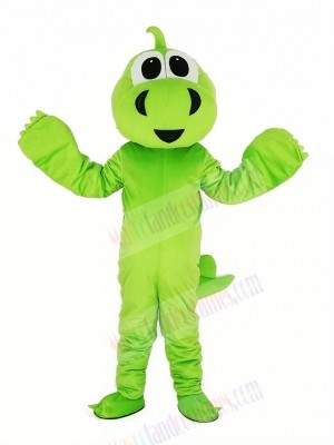 Grass Green Dinosaur Adult Mascot Costume Cartoon