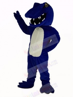 Sport Blue Alligator Mascot Costume