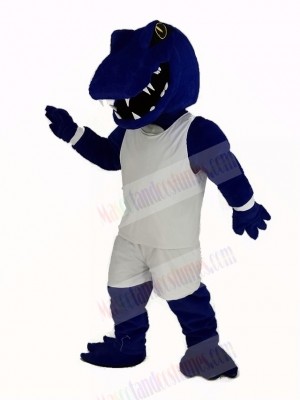 Sport Blue Alligator White Sportswear Mascot Costume