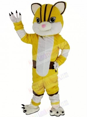 Yellow Tiger Mascot Costume