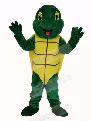 Plush Green Turtle Mascot Costume
