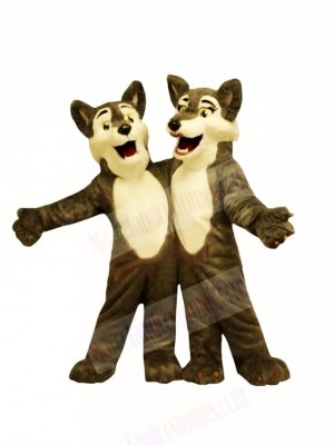 Boy & Girl Wolf Mascot Costumes 