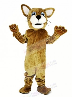 Brown Wildcat Mascot Costume Animal