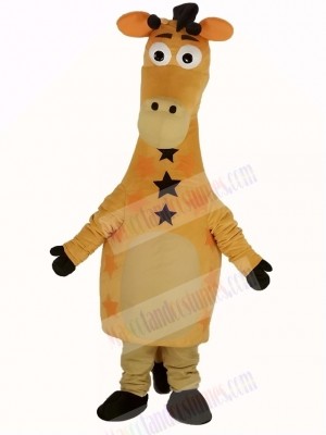 Cute Yellow Giraffe Mascot Costume