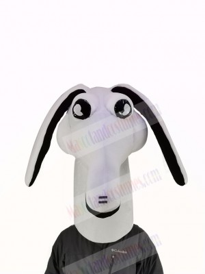 White Aardvark Mascot Costume Animal Head Only