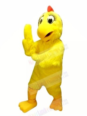Yellow Chicken Hen Mascot Costumes Cartoon